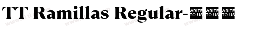 TT Ramillas Regular字体转换 TT Ramillas Regular字体转换